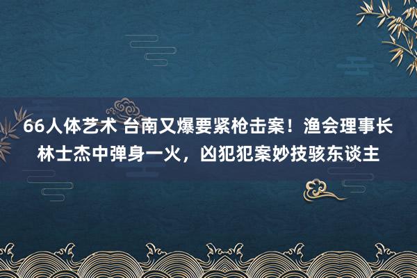 66人体艺术 台南又爆要紧枪击案！渔会理事长林士杰中弹身一火，凶犯犯案妙技骇东谈主