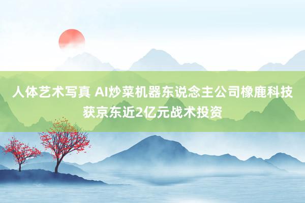 人体艺术写真 AI炒菜机器东说念主公司橡鹿科技获京东近2亿元战术投资