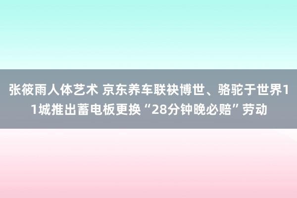 张筱雨人体艺术 京东养车联袂博世、骆驼于世界11城推出蓄电板更换“28分钟晚必赔”劳动