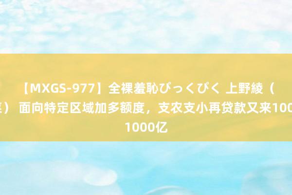 【MXGS-977】全裸羞恥ぴっくぴく 上野綾（雪菜） 面向特定区域加多额度，支农支小再贷款又来1000亿