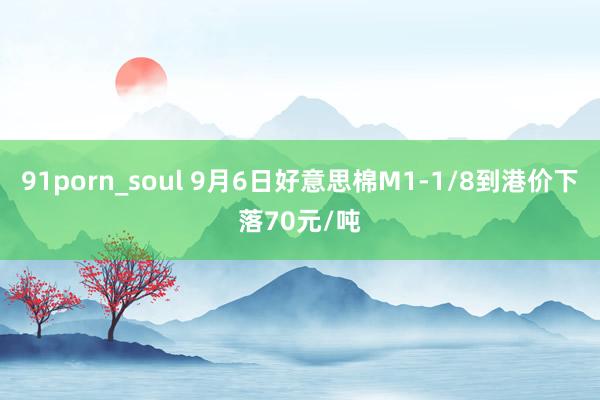 91porn_soul 9月6日好意思棉M1-1/8到港价下落70元/吨