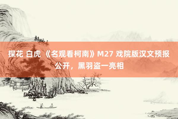 探花 白虎 《名观看柯南》M27 戏院版汉文预报公开，黑羽盗一亮相